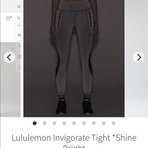 Lululemon Invigorate Tight *Shine Bright